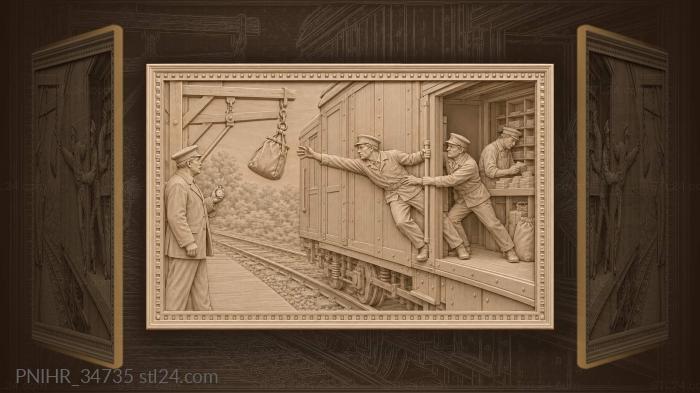 Mail delivery in motion speed 3d STL model