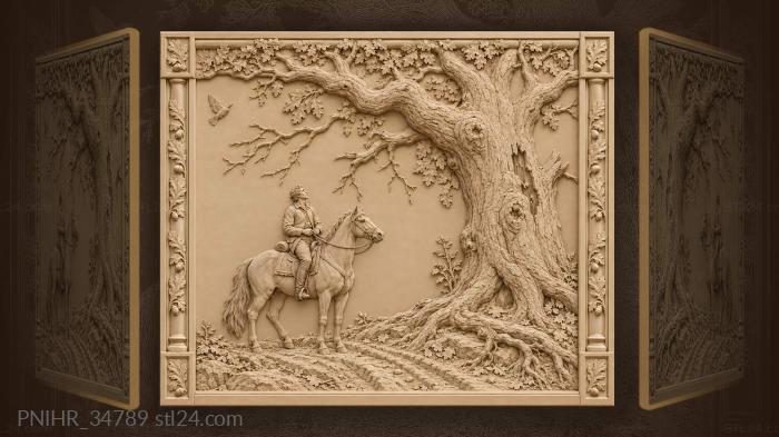 Old tree rider quiet field 3d STL model