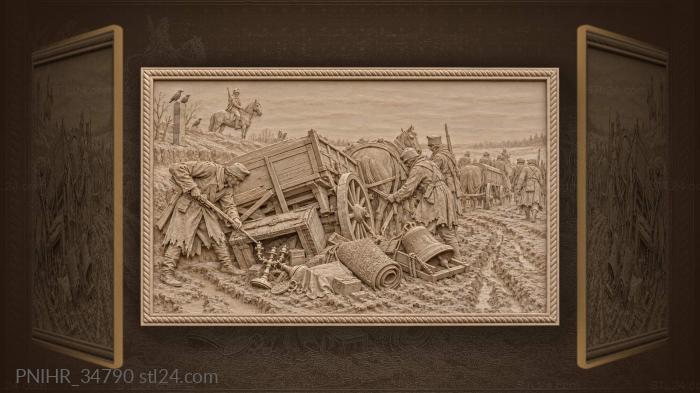 War spoils on country road 3d STL model