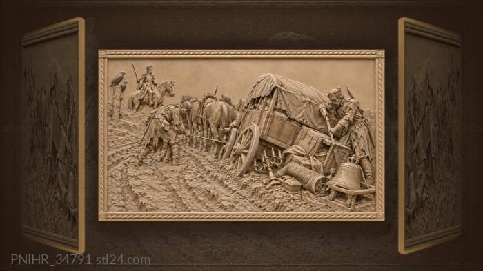 War spoils broken road aftermath 3d STL model
