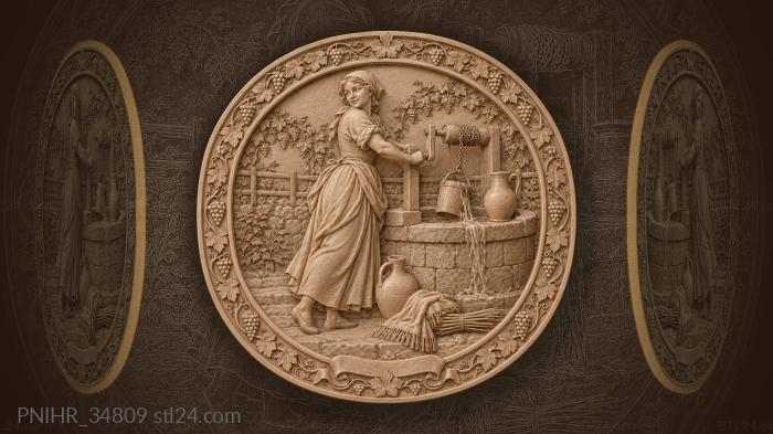 Winding crank with both hands 3d STL model