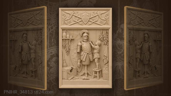 Armour fitting in old workshop 3d STL model