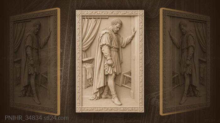 Othello’s jealousy and despair moment 3d STL model