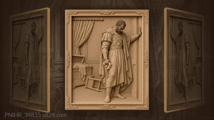 Othello’s jealousy broken trust despair 3d STL model