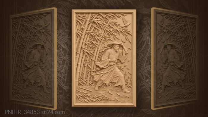 Racing poet grips his flying manuscript 3d STL model