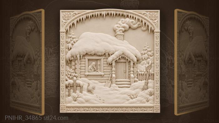 Writer warms his hands over a quill 3d STL model