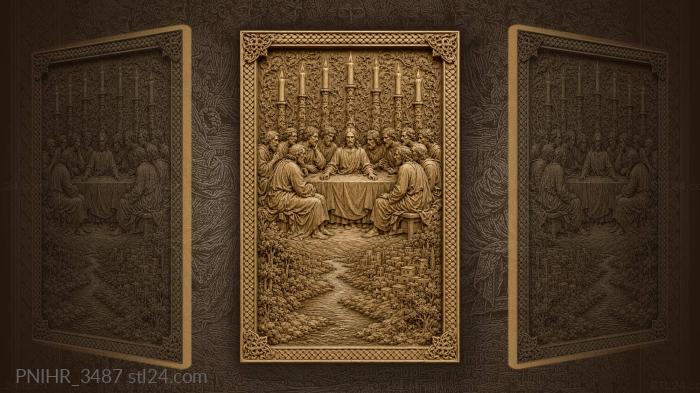 Festive gathering by winding river 3d STL model