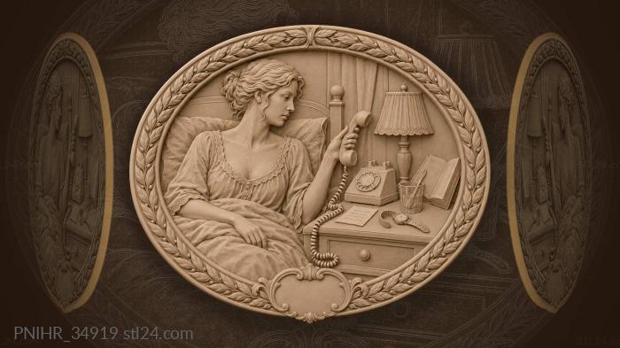 Late night call bedside still life 3d STL model