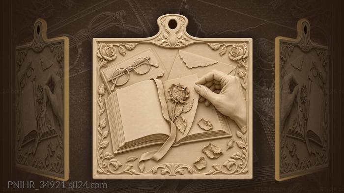 Fragrant rose and open verse 3d STL model