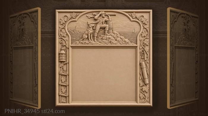 Watchful lookout distant sailing ship 3d STL model
