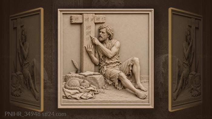 Notches preserve the castaway’s passing years 3d STL model