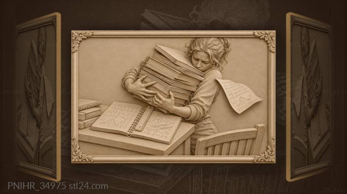 Falling notes urgent research save 3d STL model