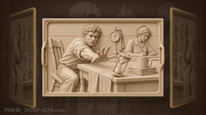 Time slips through fingers quickly 3d STL model