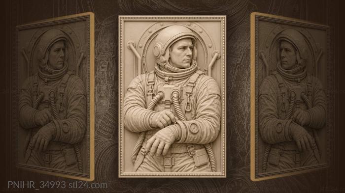 Cosmonaut preparing for spaceflight detail 3d STL model
