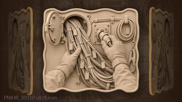 Ships systems connection point 3d STL model