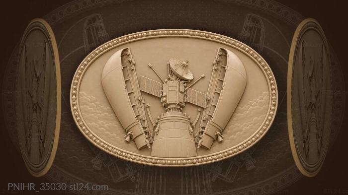 Satellite unfolding in outer space 3d STL model