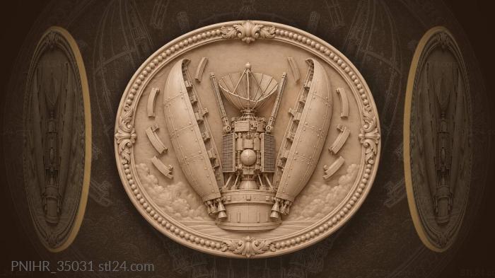 Satellite unfolding petals space exploration 3d STL model