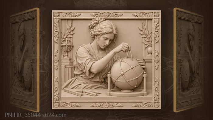 Designer measuring planetary orbital paths 3d STL model