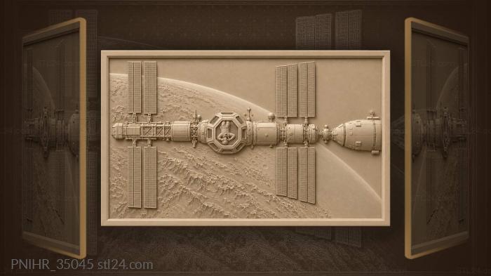 Astronaut photographs dawn from drifting station 3d STL model
