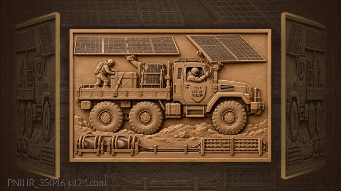 Deckhand straps crates across the ridge 3d STL model