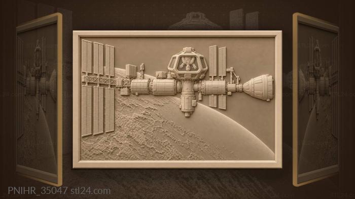 Astronaut chases dawn from orbit 3d STL model