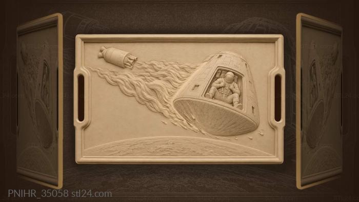 Descent capsule fiery homecoming planet horizon 3d STL model