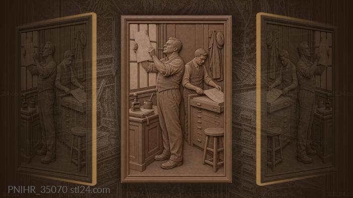 Chief approves building plans window light 3d STL model