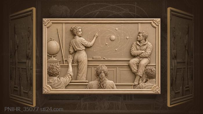Lecture hall orbital mechanics insight 3d STL model