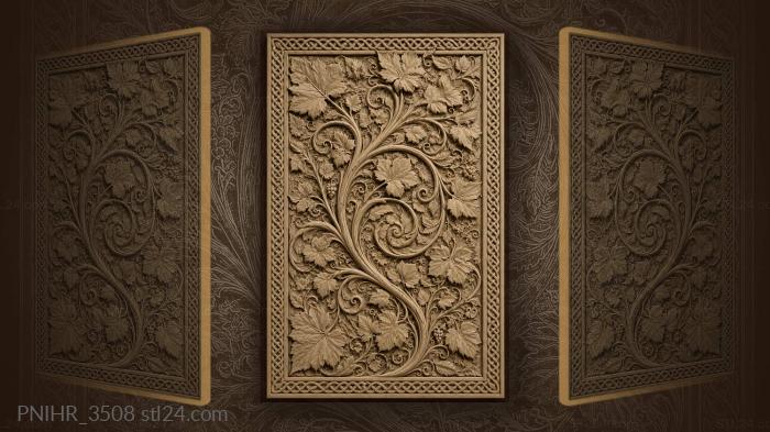 Spiraling vine with celtic border 3d STL model