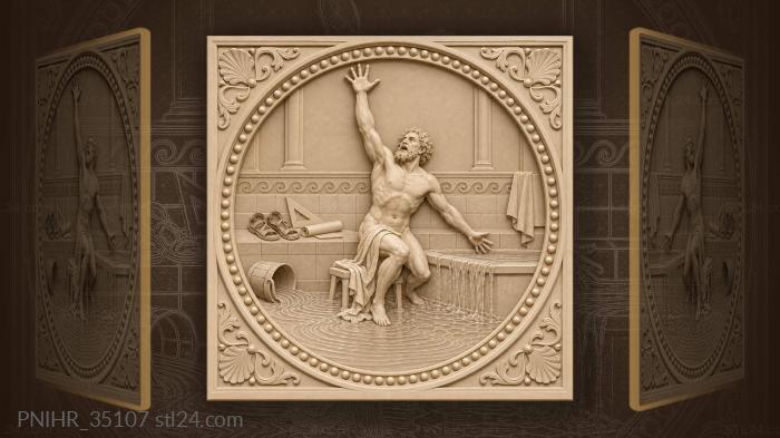Mathematician leaps up after sudden discovery 3d STL model