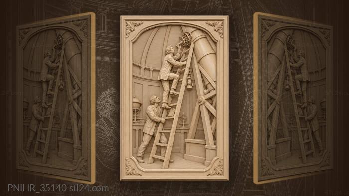 Telescope observation climbing the ladder 3d STL model