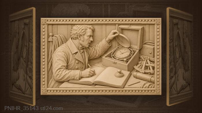 Navigator records time at sea 3d STL model
