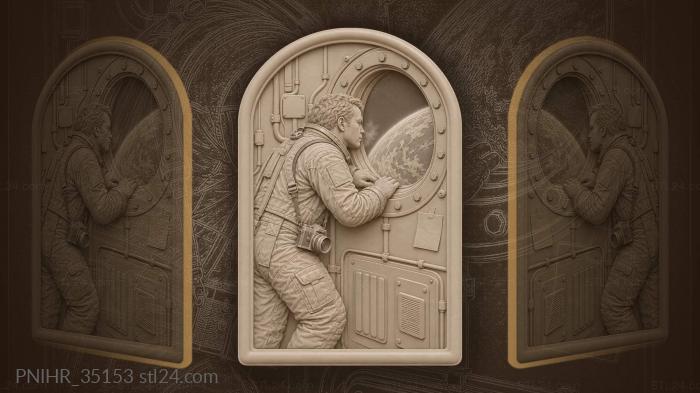Cosmonaut at the earth’s edge 3d STL model