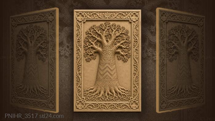Baobab tree geometric patterns symmetry 3d STL model