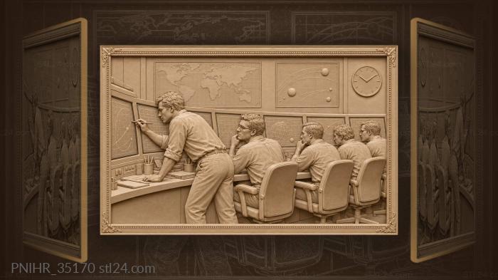 Engineers at work focused console 3d STL model