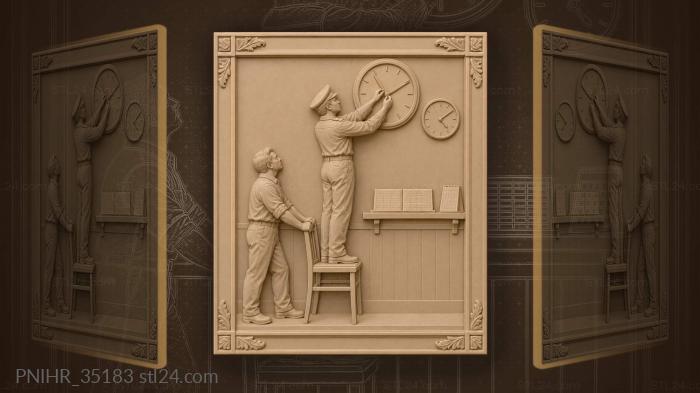 Moscow time clock adjustment duty 3d STL model