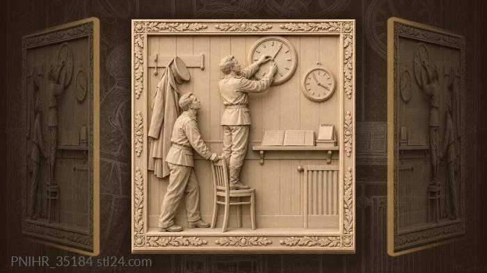 Moscow time adjustment duty officer 3d STL model