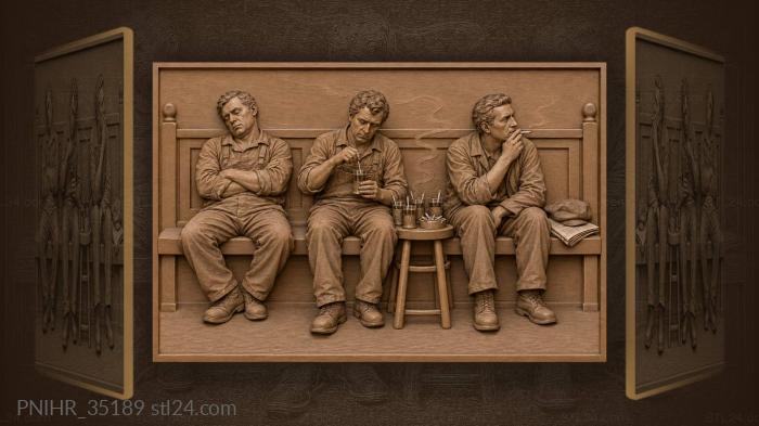 Night shift waiting for dawn 3d STL model