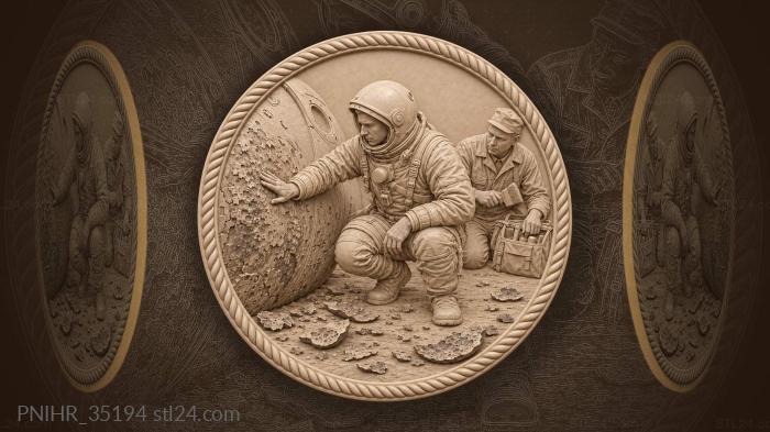 Scorched capsule greets the returning cosmonaut 3d STL model