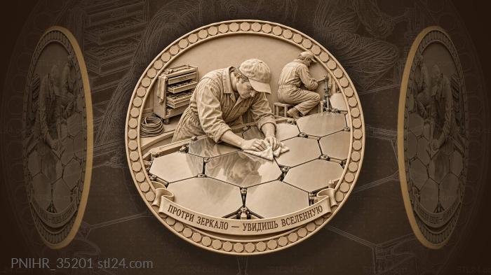 Telescope mirror maintenance cosmic reflection 3d STL model