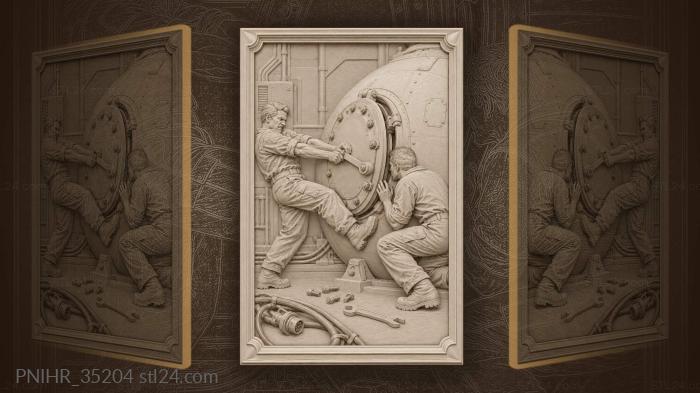 Crewmate reaches in as the seal breaks 3d STL model
