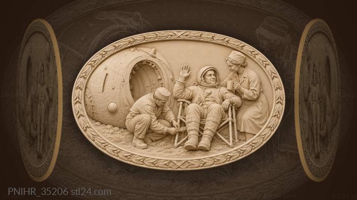Cosmonaut rests after spaceflight welcome 3d STL model