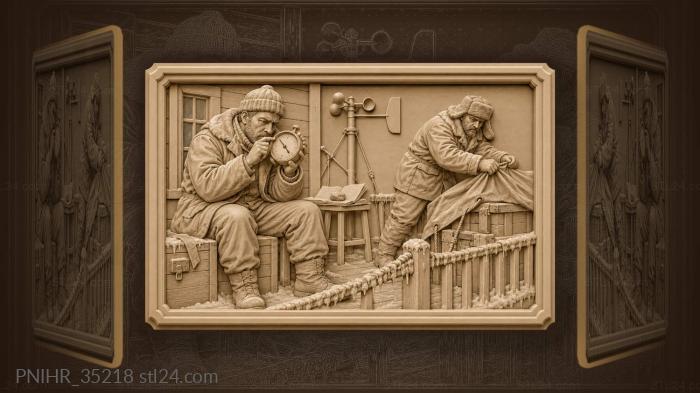 Arctic weather station last preparations 3d STL model