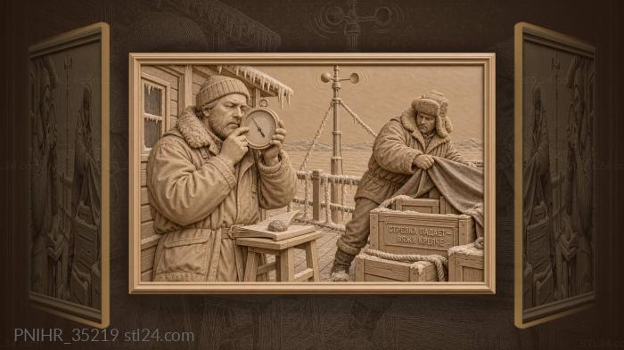 Arctic weather station preparing for storm 3d STL model