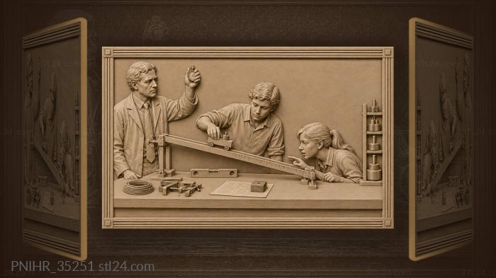 Physics lesson experiment inclined plane 3d STL model