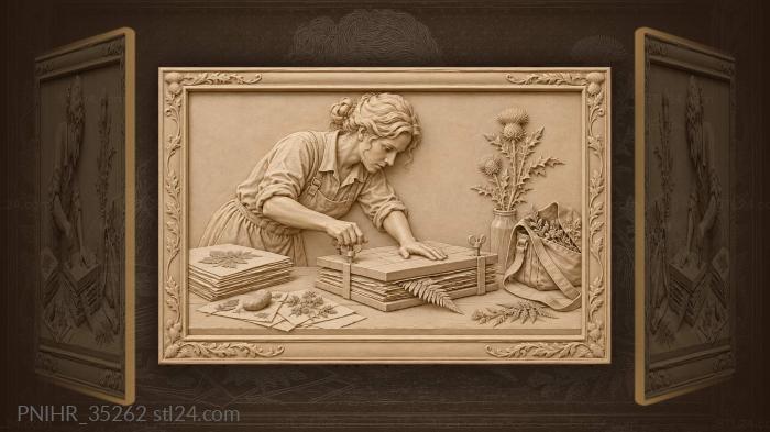 Collector preserves memories among drying fronds 3d STL model
