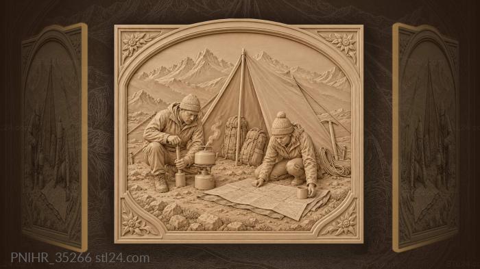 Expedition mates stake home beneath the ridges 3d STL model