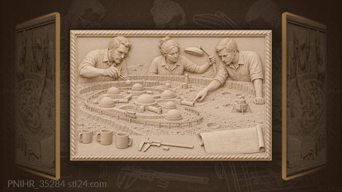 Planners build their first lunar dome 3d STL model