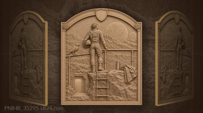Lunar vigil distant moons solitude 3d STL model