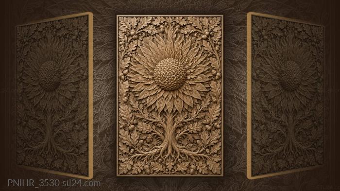 Majestic bloom with ancient roots 3d STL model